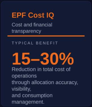 EPF-Cost IQ - Financial Transparency